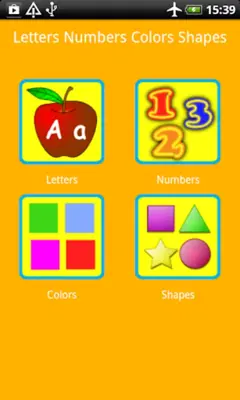 Letters Numbers Colors Shapes android App screenshot 5